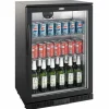 Barkühler schwarz 1 Tür 600 mm, 138 Liter