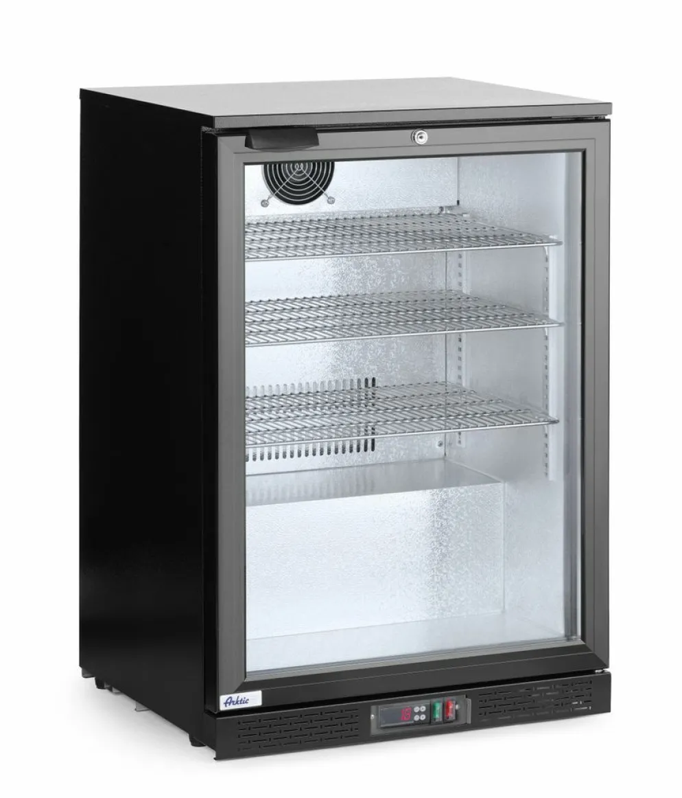 Bar-Kühlschrank eintürig, 105 L, Schwarz, Breite 600x530 mm