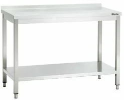 BARTSCHER Arbeitstisch 700, mit Aufkantung,1400x700x850mm