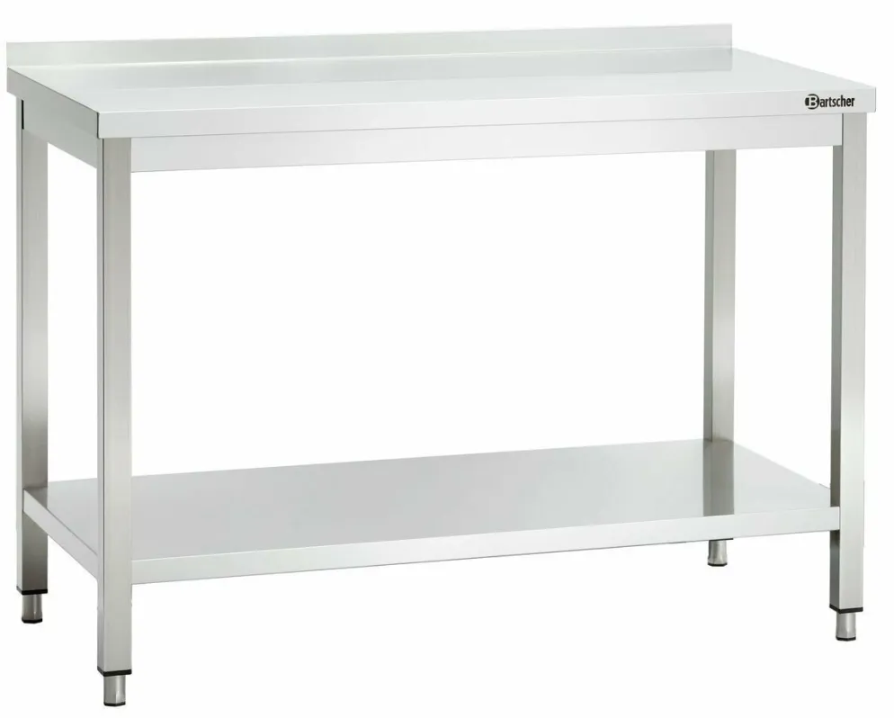 BARTSCHER Arbeitstisch 600, 1800x600x850mm mit Aufkantung
