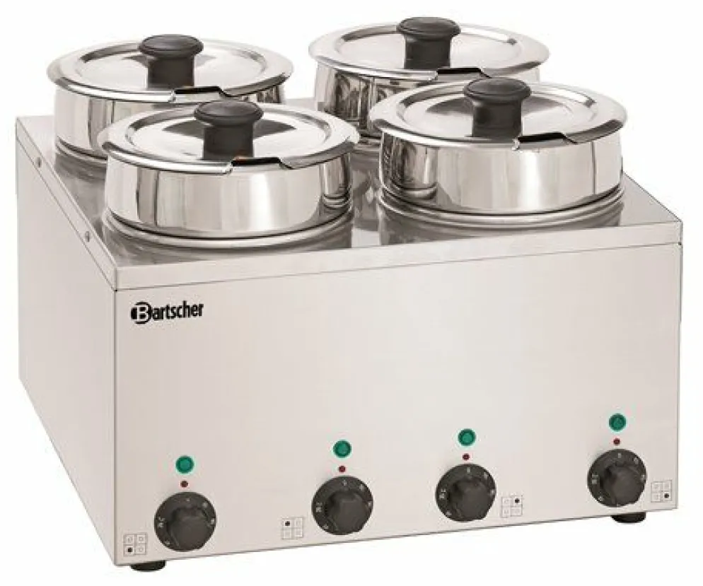 Bartscher Bain-Marie Hotpot 4 Einsatztöpfe à 3,5 Liter