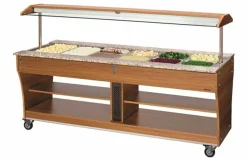 Bartscher Buffetwagen, warm, 6x 1/1 GN, 2 Becken