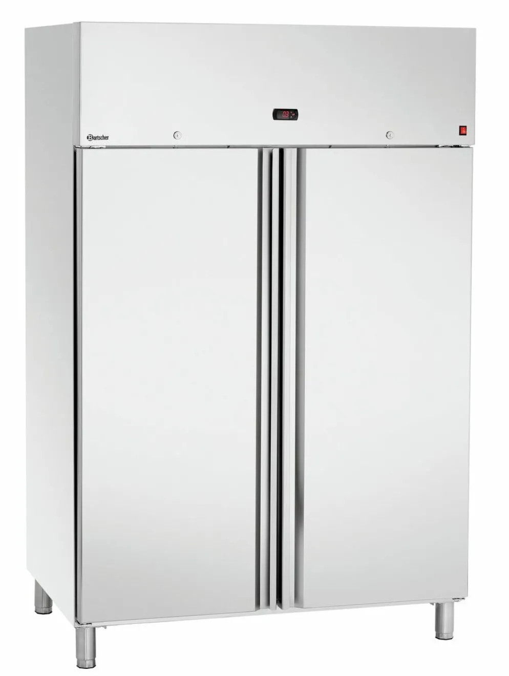 BARTSCHER Edelstahl Kühlschrank 1400, 2 Türen GN 2/1, 1400 L 1320x855x2050mm