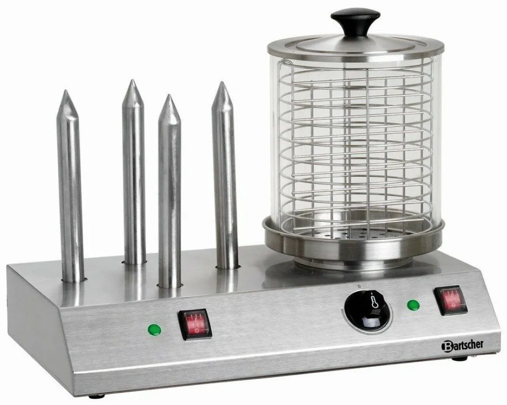 Bartscher Elektrisches Hot Dog Gerät mit 4 Toaststangen