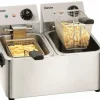 Bartscher Elektro-Doppel-Fritteuse "SNACK II" 2 x 4 Liter