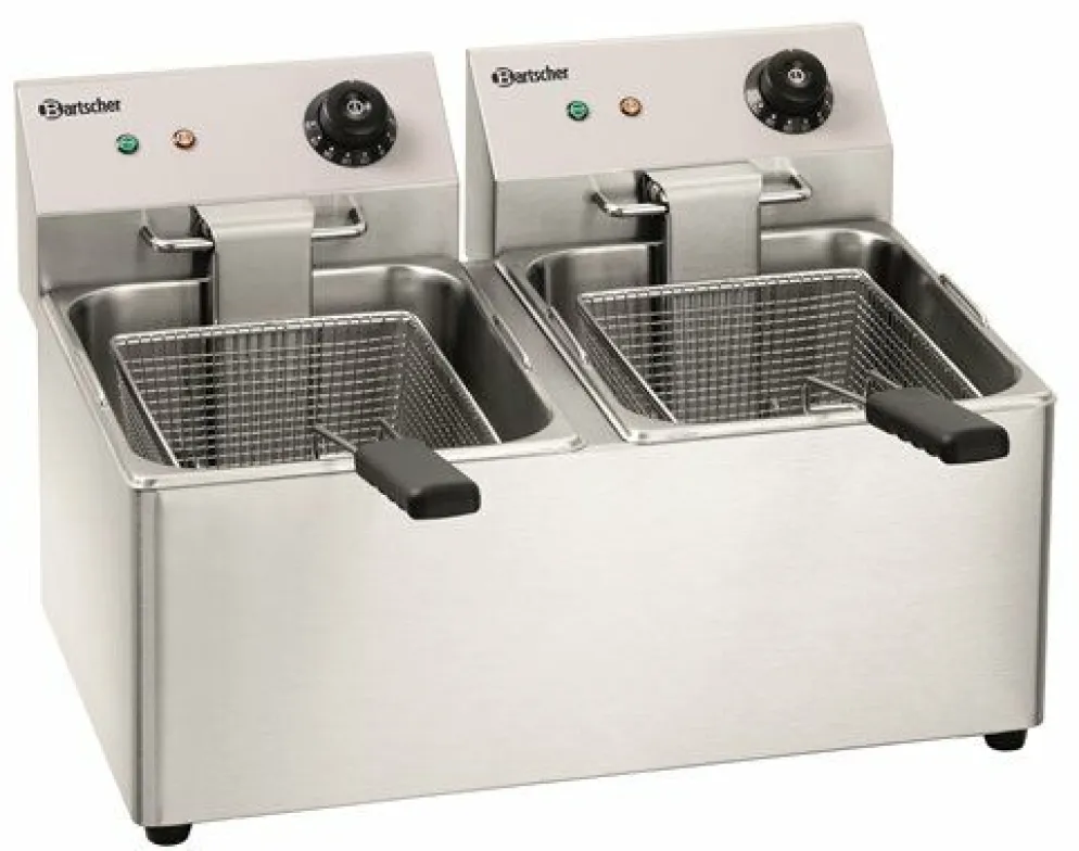 Bartscher Elektro-Doppel-Fritteuse "SNACK IV"