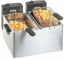 Bartscher Elektro-Doppel-Fritteuse 