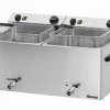 Bartscher Elektro-Doppel-Fritteuse "Professional II" mit Fettablasshahn
