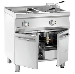 Bartscher Elektro-Fritteuse 2x 15 Liter, Breite 800mm, Tiefe 700mm, 30 kW, 400V