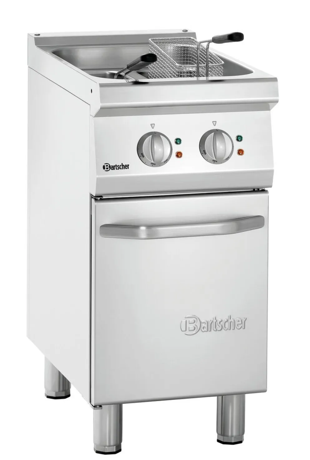 Bartscher Elektro-Fritteuse 2x 9 Liter, Breite 400mm, Tiefe 700mm, 15 kW, 400V