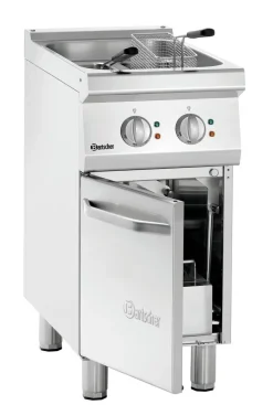 Bartscher Elektro-Fritteuse 2x 9 Liter, Breite 400mm, Tiefe 700mm, 15 kW, 400V