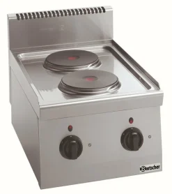 Bartscher Elektroherd 600, 2 Blitzkochplatten, 4 kW, Tischgerät