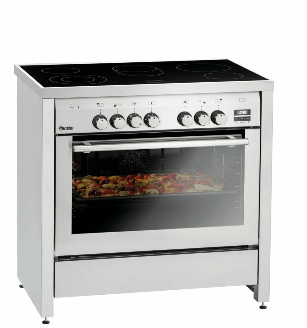 BARTSCHER Elektroherd 5K-EBMF mit Backofen, 5 Felder 11,5kW 400V
