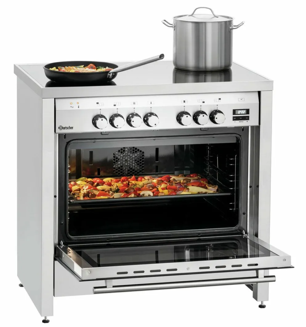 BARTSCHER Elektroherd 5K-EBMF mit Backofen, 5 Felder 11,5kW 400V