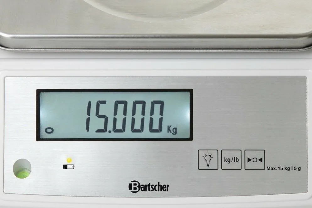 Bartscher Elektronische Küchenwaage Teilung 5 g