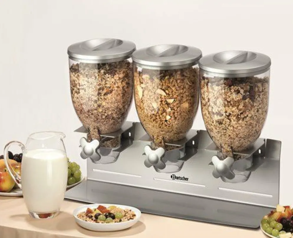 Bartscher 3-er Cerealienspender Müslispender