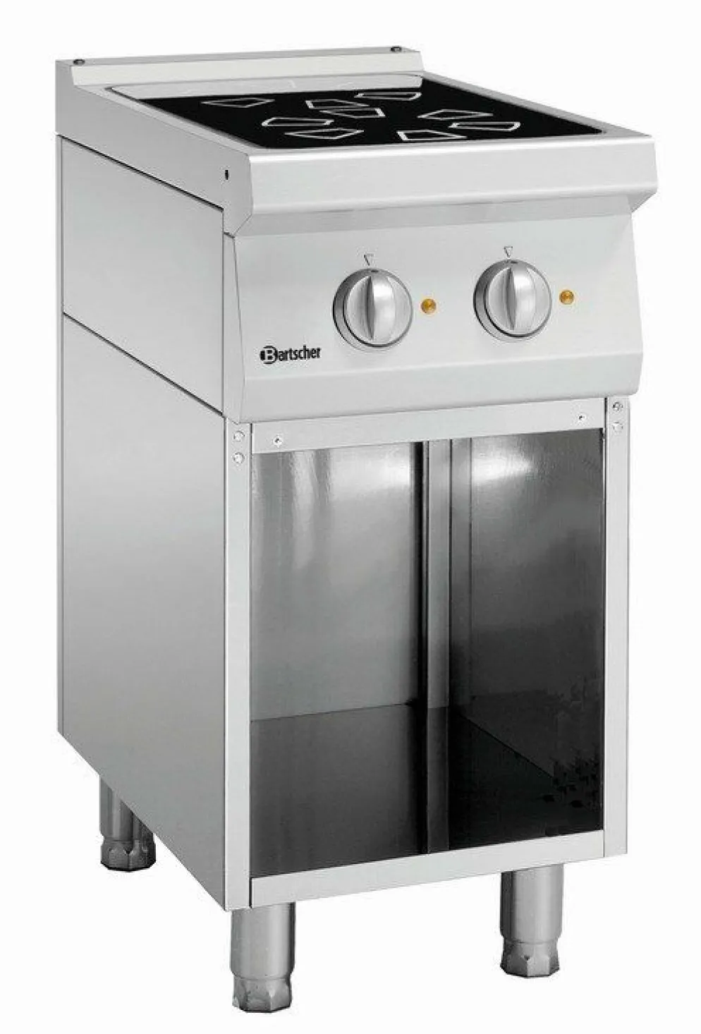 Bartscher 2 Felder Ceranherd, B400 x T700 mm, 4.6 kW, 400V