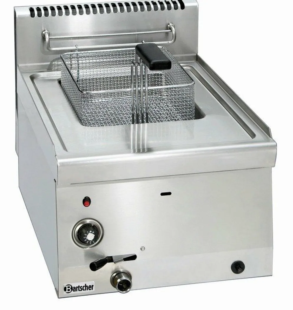 Bartscher Gas Fritteuse mit 1 x 8 Liter, 6,7 kW, 400x600x290mm