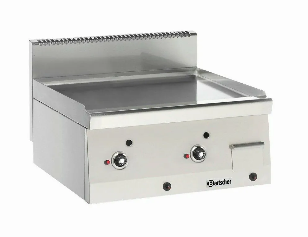 Bartscher Gas Griddleplatte glatt, 600x600mm, 7,6kW