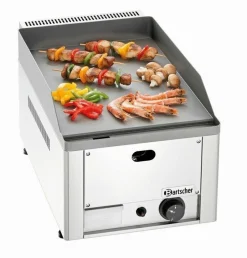 Bartscher Gas Griddle-Tischgerät, glatt, 4kW, 325x580x310mm