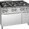 Bartscher Gasherd 900 6 Flammen EBO 48kW, mit Elektrobackofen
