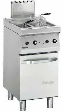 Bartscher Gas-Standfritteuse, 7+7 Liter, 11,5kW, 400x700x850mm