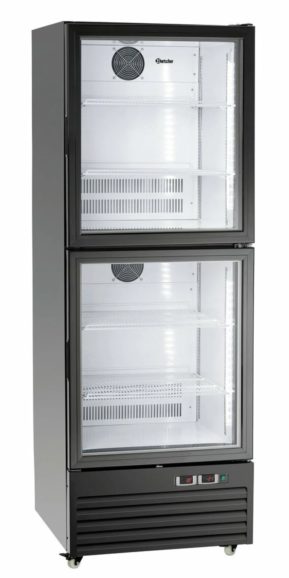BARTSCHER Glastür Kühl-/Tiefkühlschrank 430 Liter, Breite 695mm