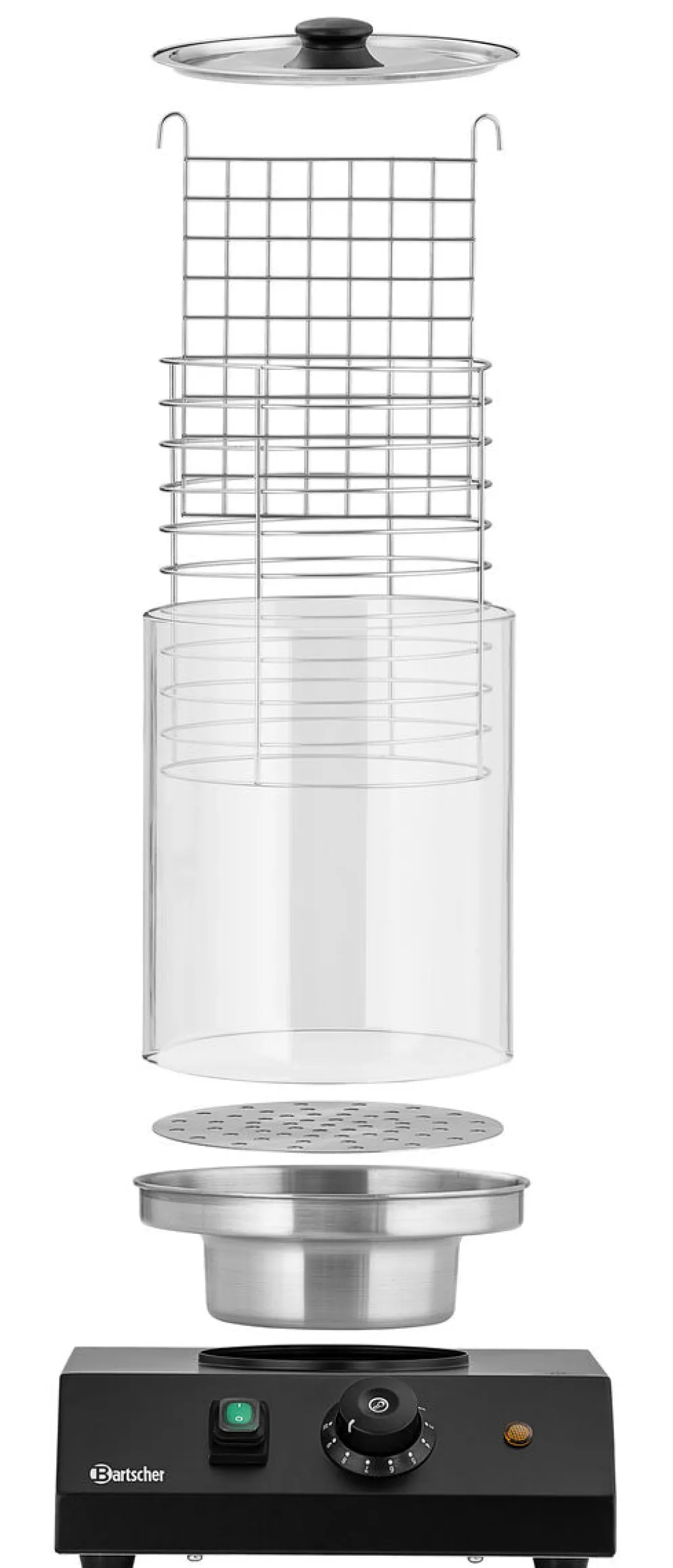 Bartscher Hot-Dog-Gerät E200-240 S, Inhalt 1,25 Liter