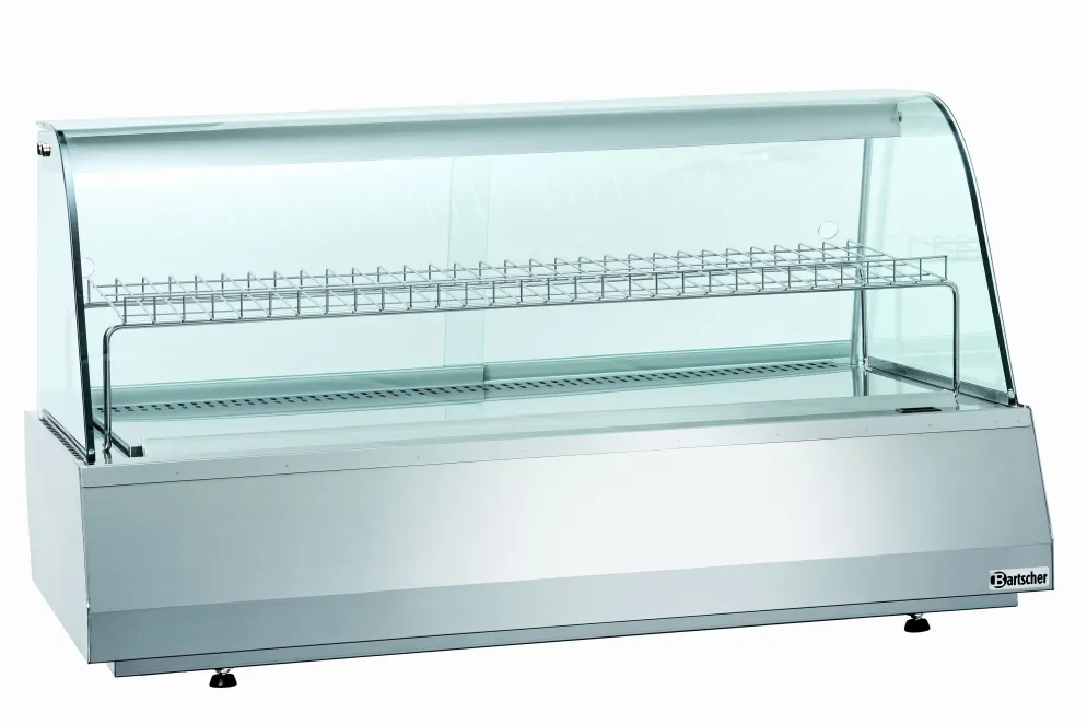 Bartscher Kalte Theke 3/1GN, Rundglas, 165 Liter