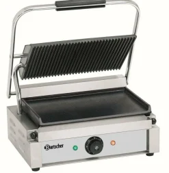 Bartscher Kontaktgrill Paninigrill Elektrogrill, oben gerillt, unten glatt