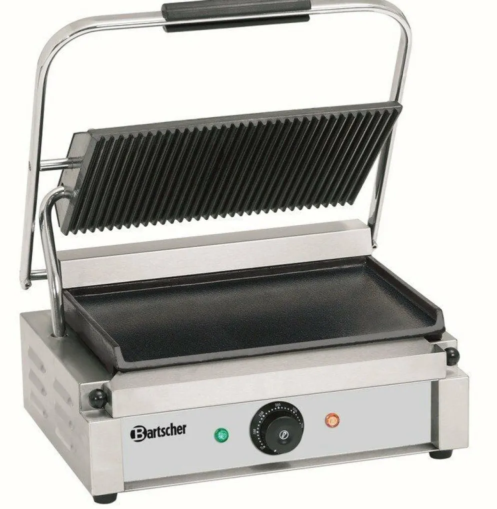 Bartscher Kontaktgrill Paninigrill Elektrogrill, oben gerillt, unten glatt