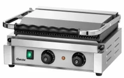 Bartscher Kontaktgrill "Panini-T" gerillt, 2,2kW