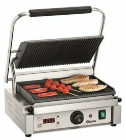 Bartscher Kontaktgrill “Panini“ Grillfläche gerillt, Timer, 2.2kW