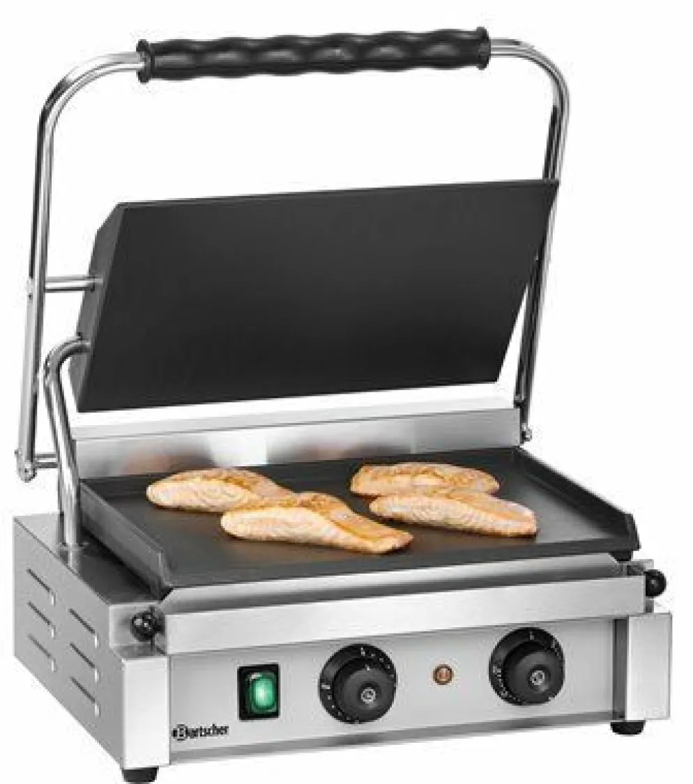 Bartscher Kontaktgrill "Panini-T" glatt, 2,2kW