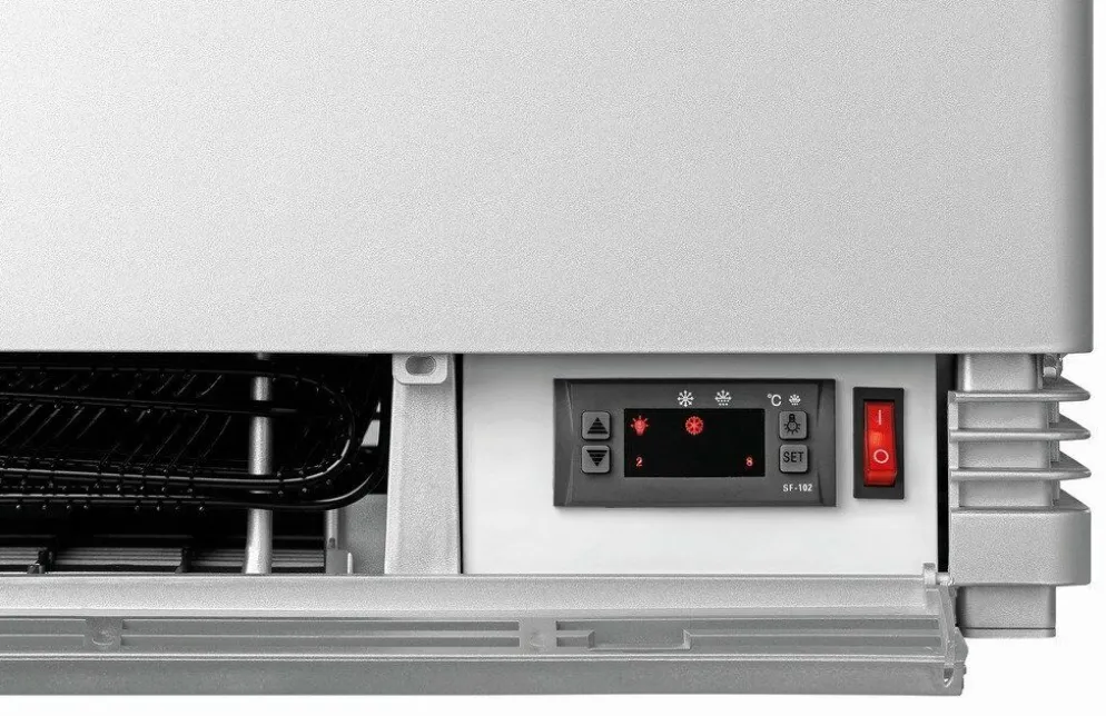 Bartscher Mini-Kühlvitrine 78L, silber
