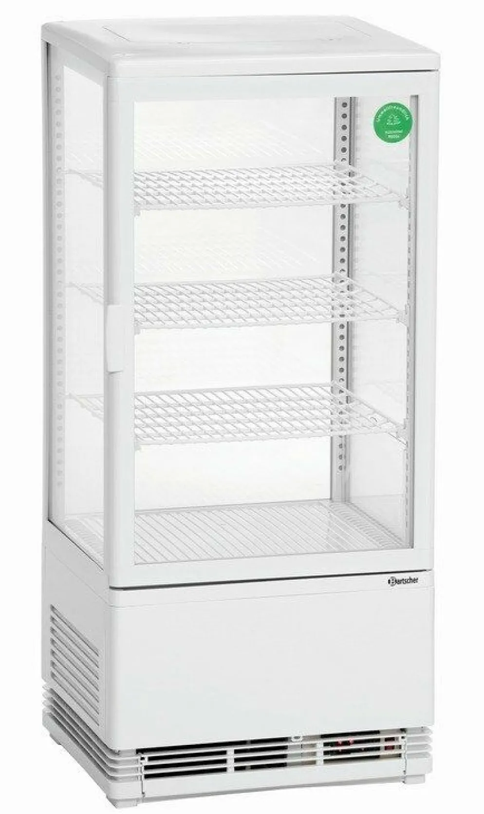 Bartscher Mini-Kühlvitrine 78 L weiß