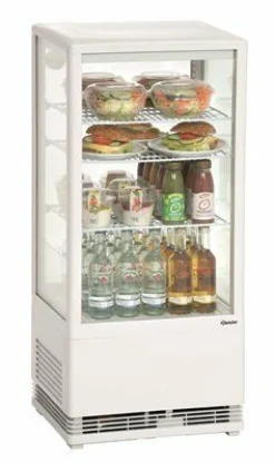 Bartscher Mini-Kühlvitrine 78 L weiß