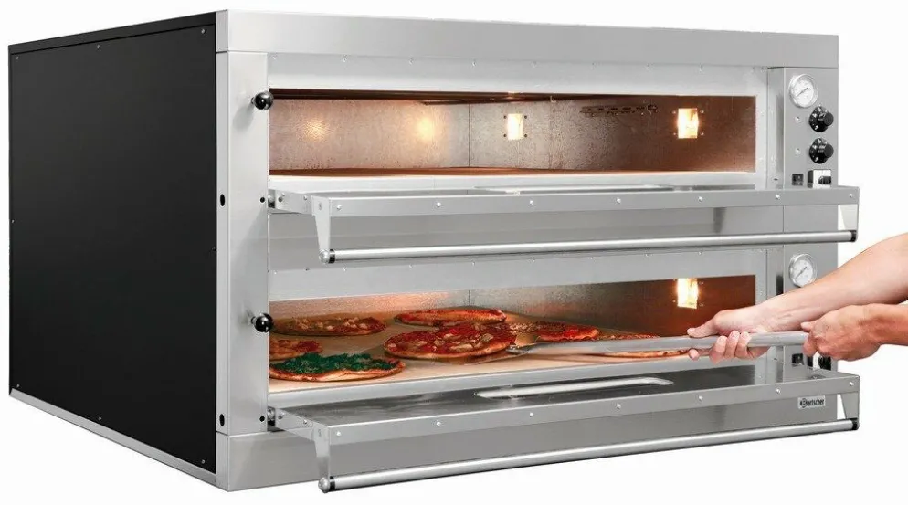 Bartscher Pizzaofen ET 205, 1050x1050 für 2x 9 Pizzen Ø 33 cm
