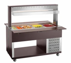 Bartscher Salat-Buffetwagen K4110-200A, 4x 1/1 GN, Anthrazit
