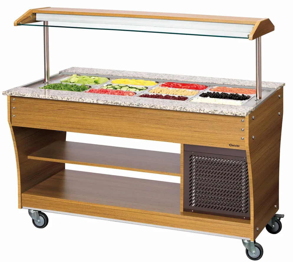 Bartscher Salat-Buffetwagen, kalt, 4x 1/1 GN