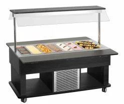 Bartscher Salat-Buffetwagen Kids K4110-150W, 4x 1/1 GN, Anthrazit