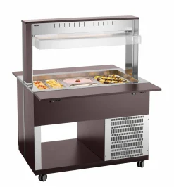 Bartscher Salat-Buffetwagen K3110-200W, 3x 1/1 GN, Wenge