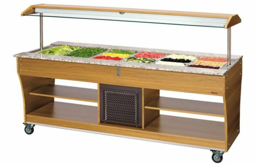 Bartscher Salat-Buffetwagen, kalt, 6x 1/1 GN, 2150mm