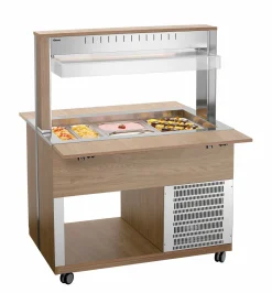 Bartscher Salat-Buffetwagen K3110-200U, 3x 1/1 GN, Ulme