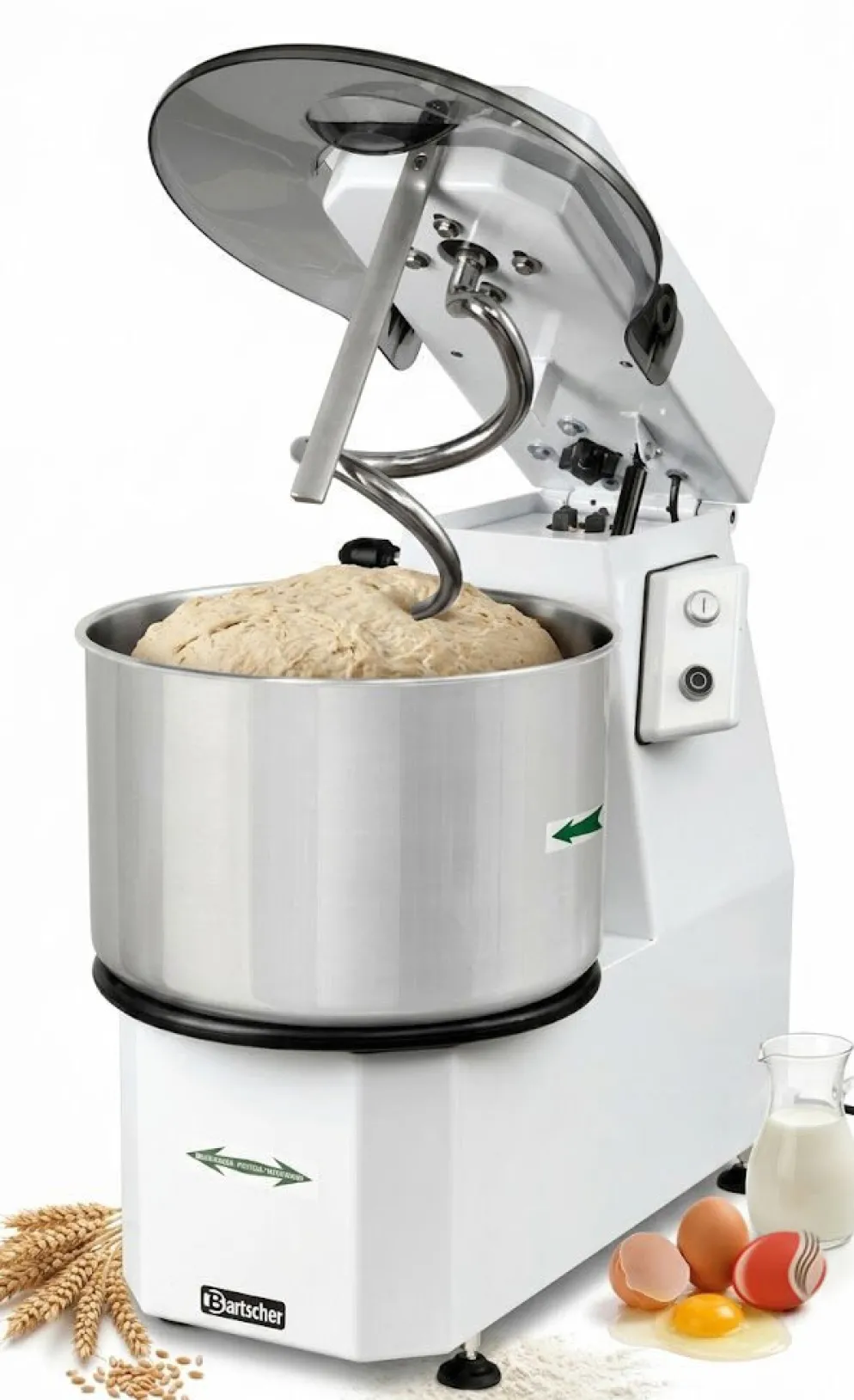 Bartscher Teigknetmaschine 38 Kg, 42L, Schwenkbar, Schüssel abnehmbar