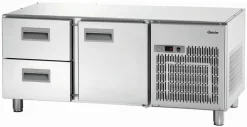 Bartscher Unterbau-Kühltisch 1400T1S2, 1 Tür, 2 Schubladen GN 1/1