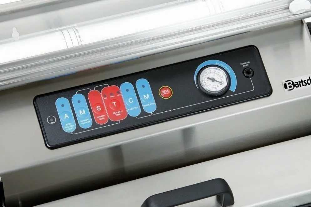 Bartscher Vakuum Verpackungsmaschine 400M inklusive Rollenhalterung