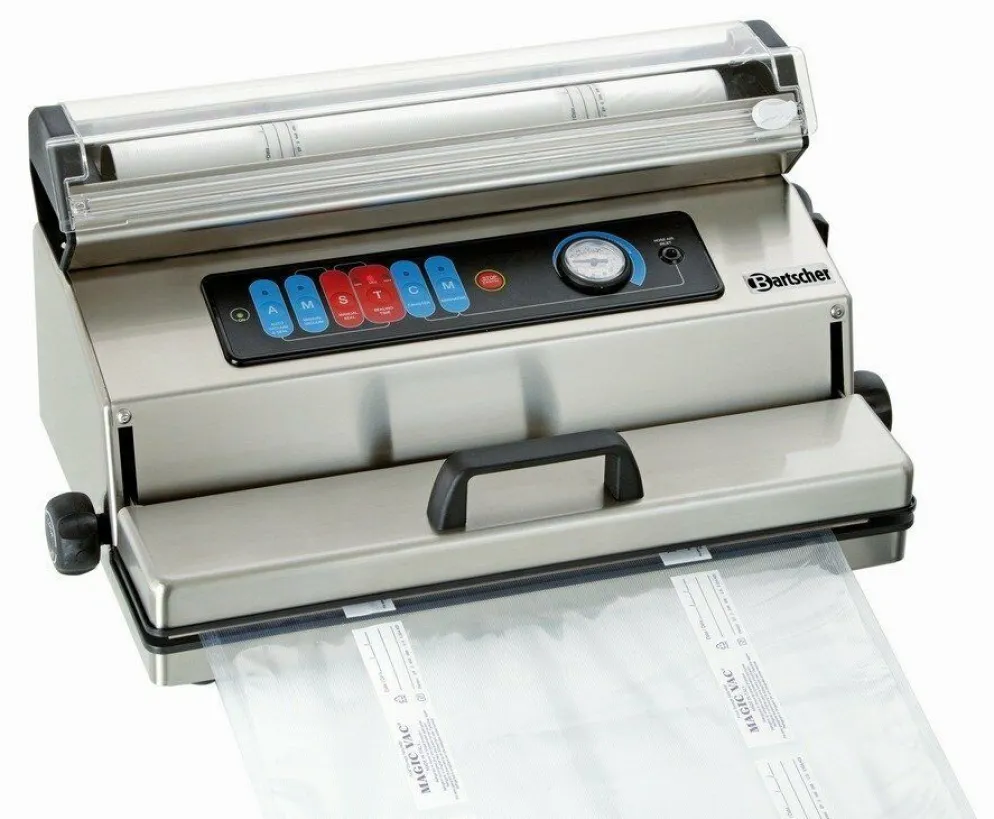 Bartscher Vakuum Verpackungsmaschine 400M inklusive Rollenhalterung