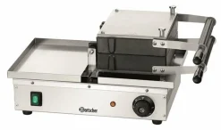 Bartscher Waffeleisen Deluxe II, Brüsseler Platte, 180°-Drehung