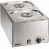 Bartscher Wasserbad / Bain Marie mit GN-Behältern 2 x 1/2 GN, 150 mm